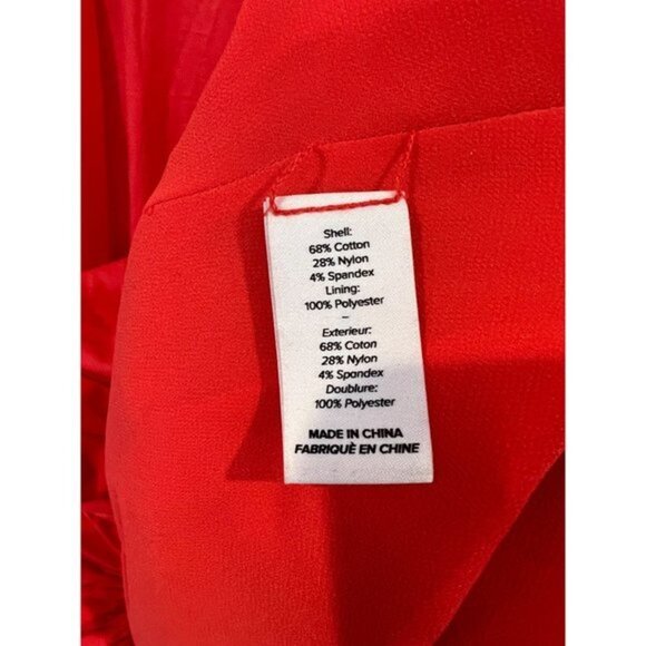 NWOT CINQ A SEPT Maisey Puffed Sleeve Tiered Open-Back Dress SIZE 2 - Picture 9 of 11